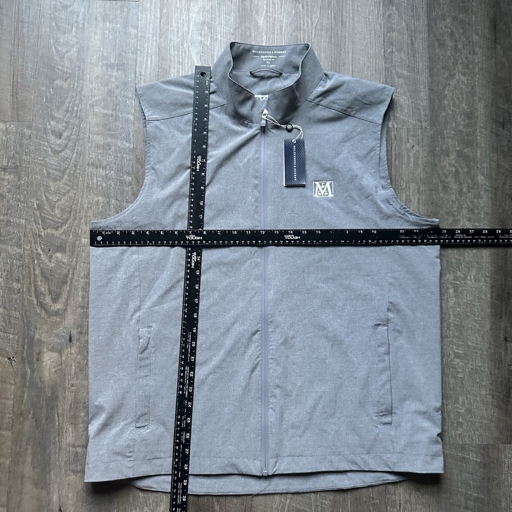 Holderness & Bourne The Conrad Golf Vest Men's XL Gray Dry Luxe Performance NEW - Picture 10 of 10